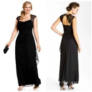 Xscape By Joanna Chen Black Formal Dress Plus Size 22